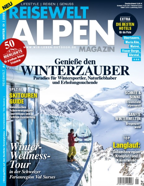 Reisewelt ALPEN Magazin 01/2025