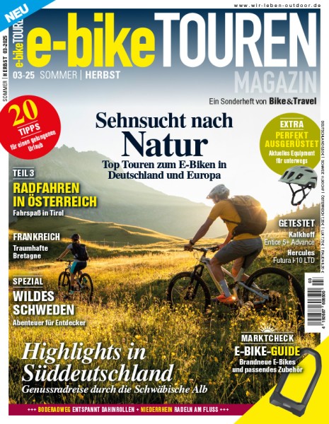 e-bike TOUREN Magazin 03/2025