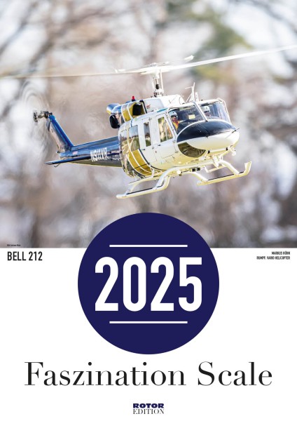 Scale Helicopter Wandkalender 2025