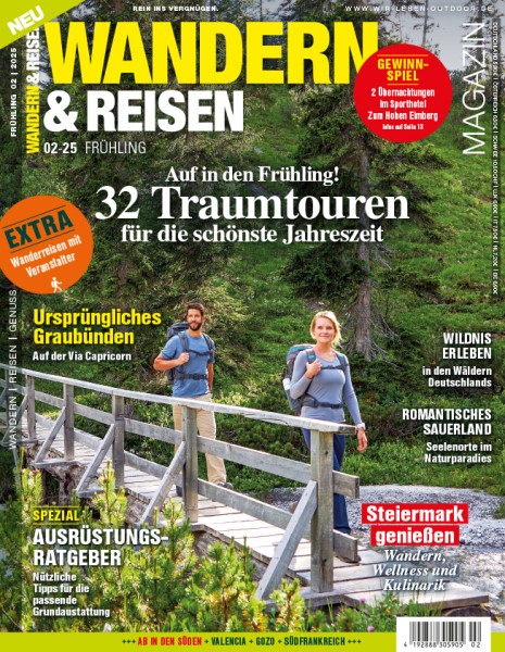 WANDERN & REISEN Magazin 02/2025