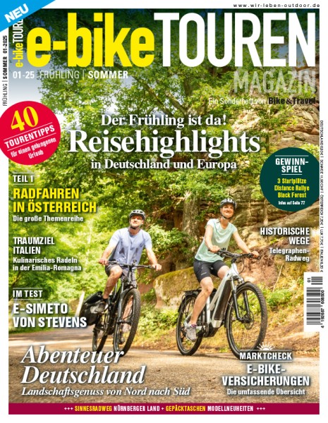 e-bike TOUREN Magazin 01/2025