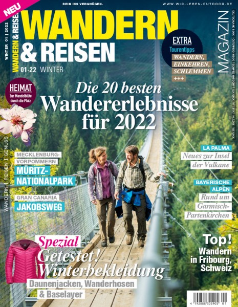 WANDERN &amp; REISEN Magazin 01/2022