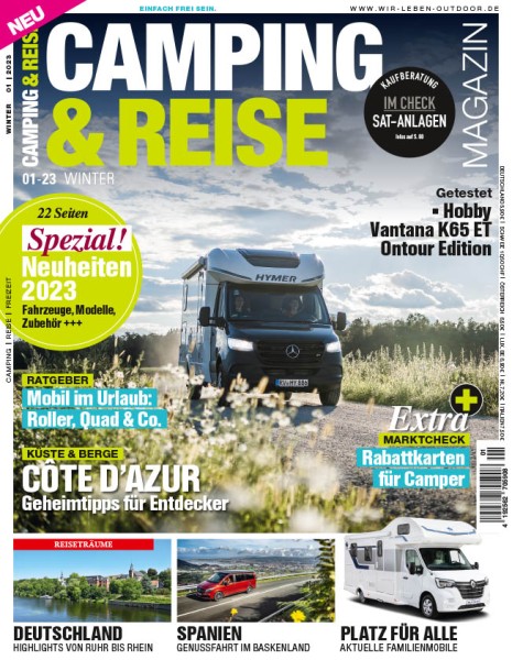 CAMPING & REISE Magazin 01/2023