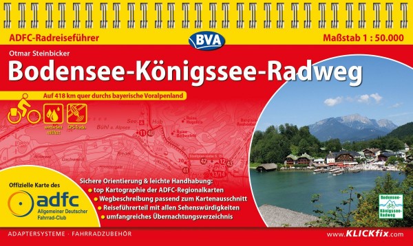 Bodensee-Königssee-Radweg ADFC-Radreiseführer