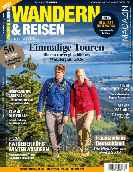 WANDERN & REISEN Magazin 01/2026