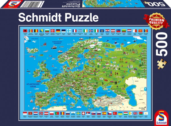 Schmidt Spiele Puzzle Europa entdecken