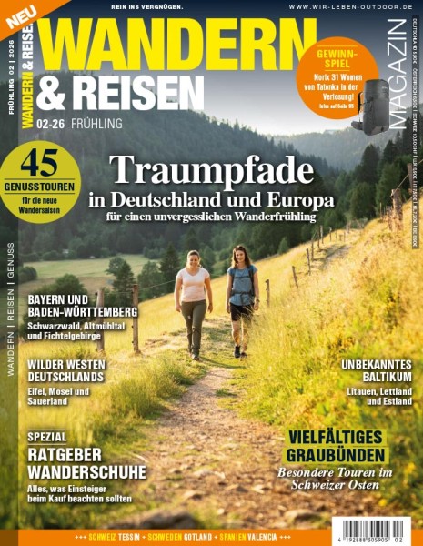 WANDERN & REISEN Magazin 02/2026
